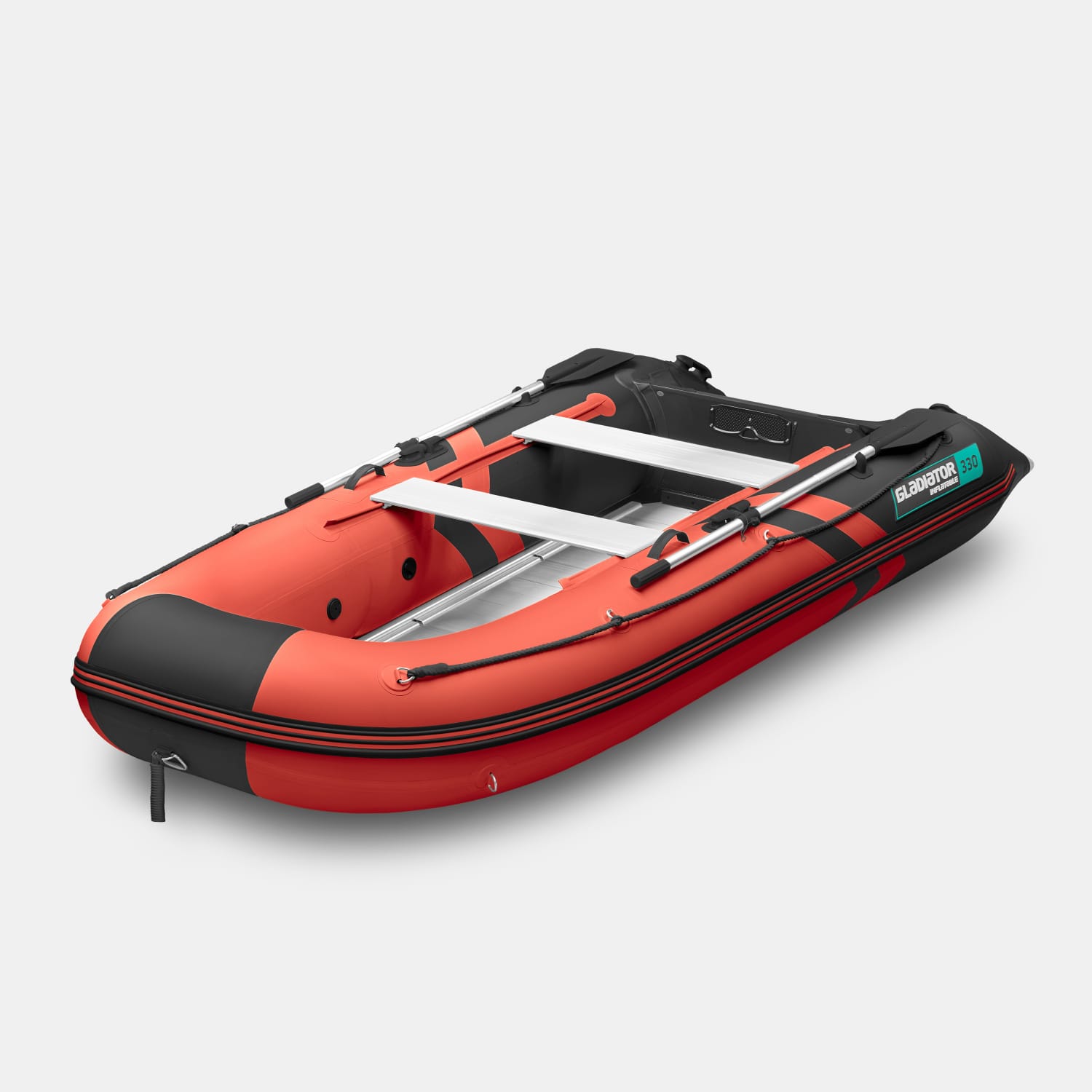 картинка Надувная лодка GLADIATOR B330AL красно-черный 