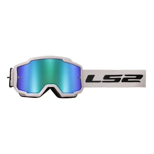 картинка Очки кроссовые CHARGER Goggle с прозрачной линзой (белые) от магазина Vezdehod38