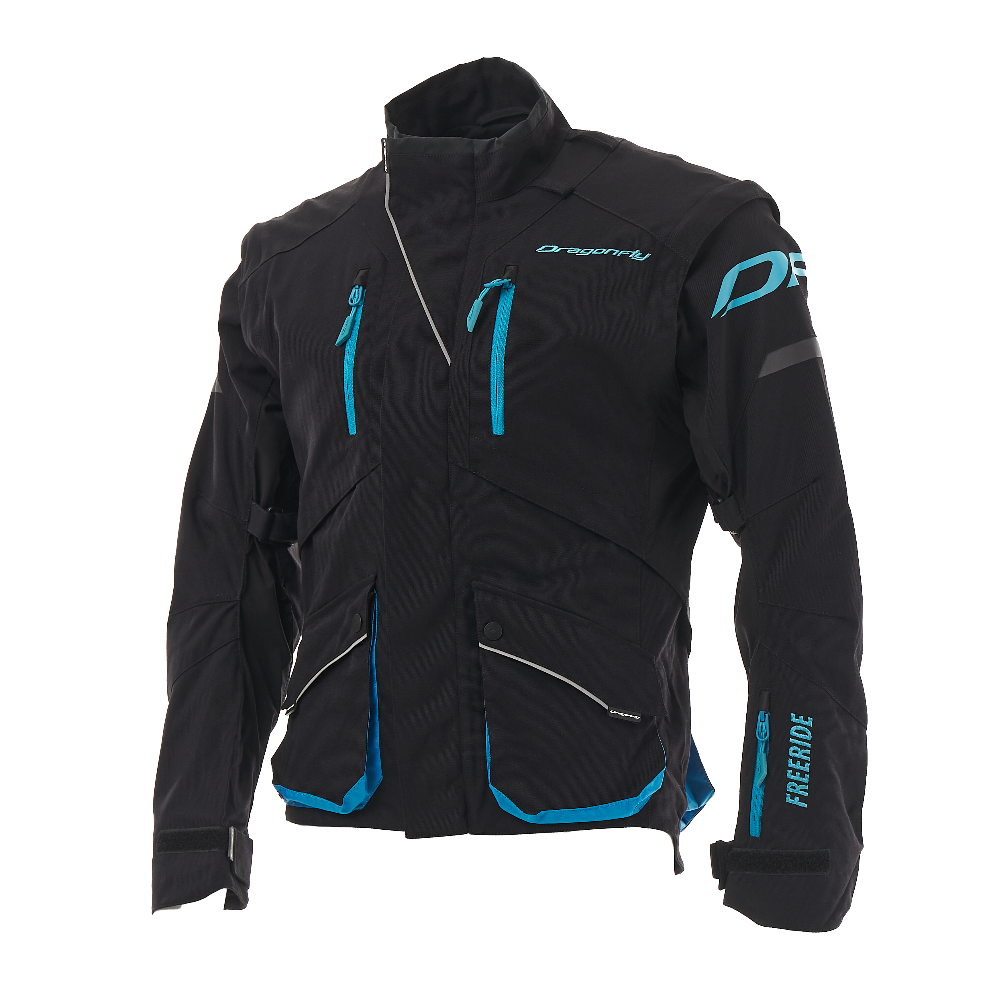 картинка Куртка Эндуро FREERIDE DF Man Black - Blue 2023 (L) от магазина Vezdehod38
