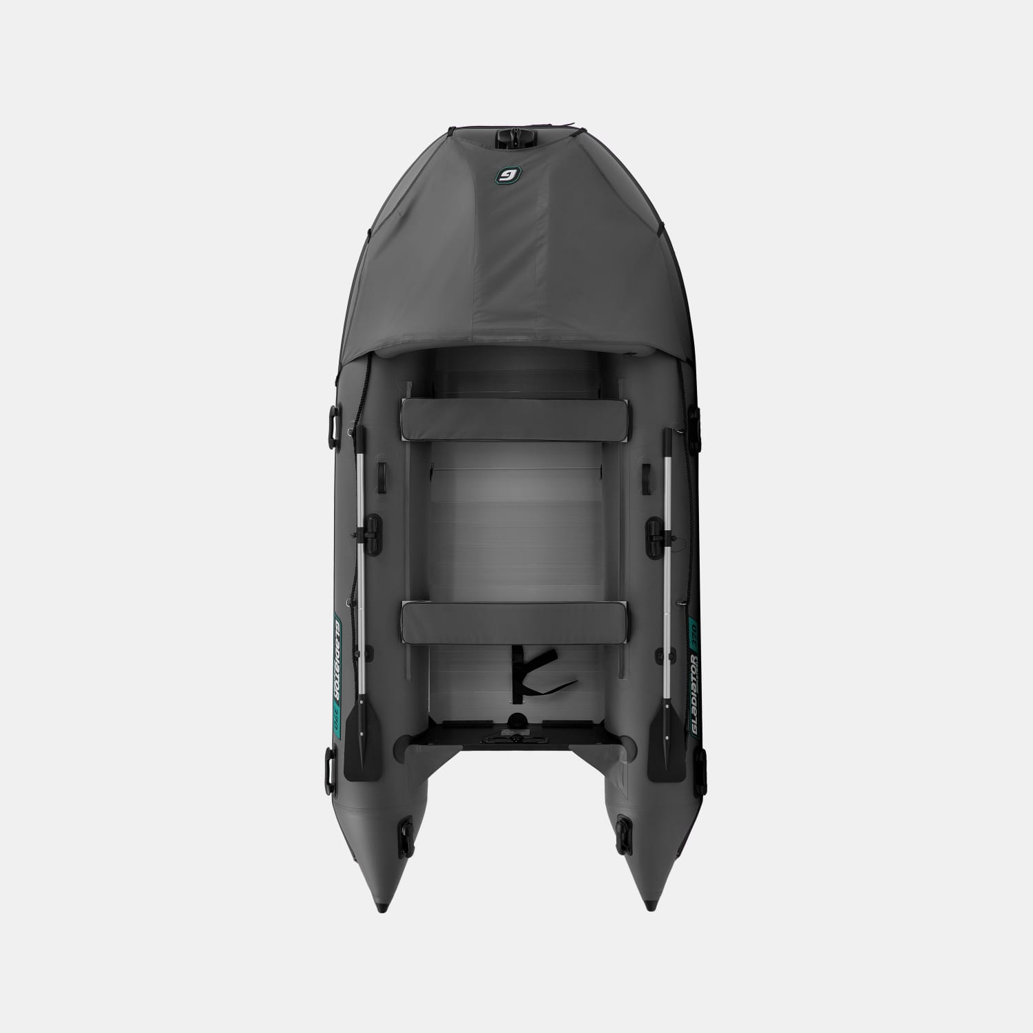 картинка Надувная лодка GLADIATOR C370AL темносерый 