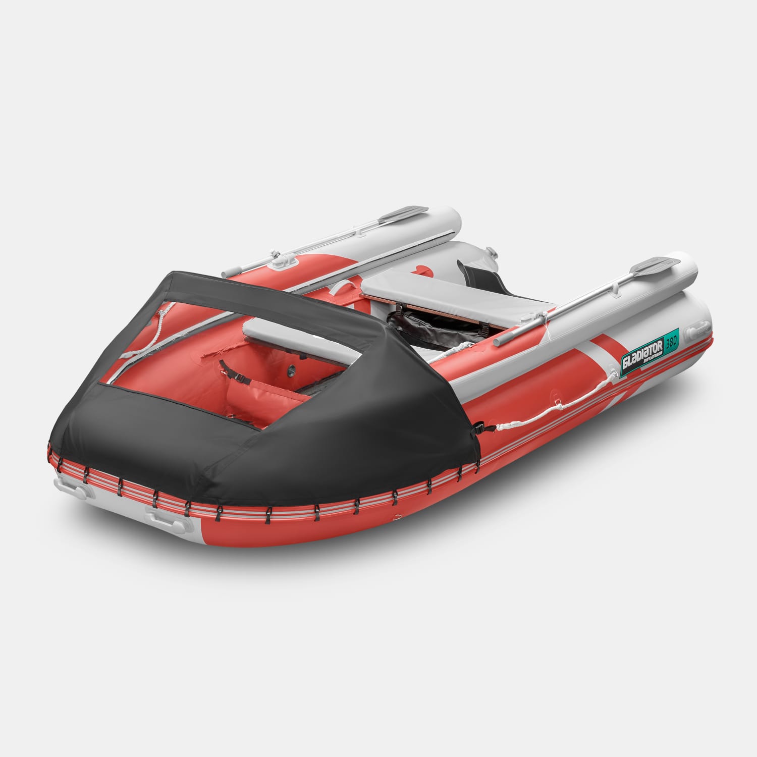 картинка Надувная лодка GLADIATOR E380X красно-белый 