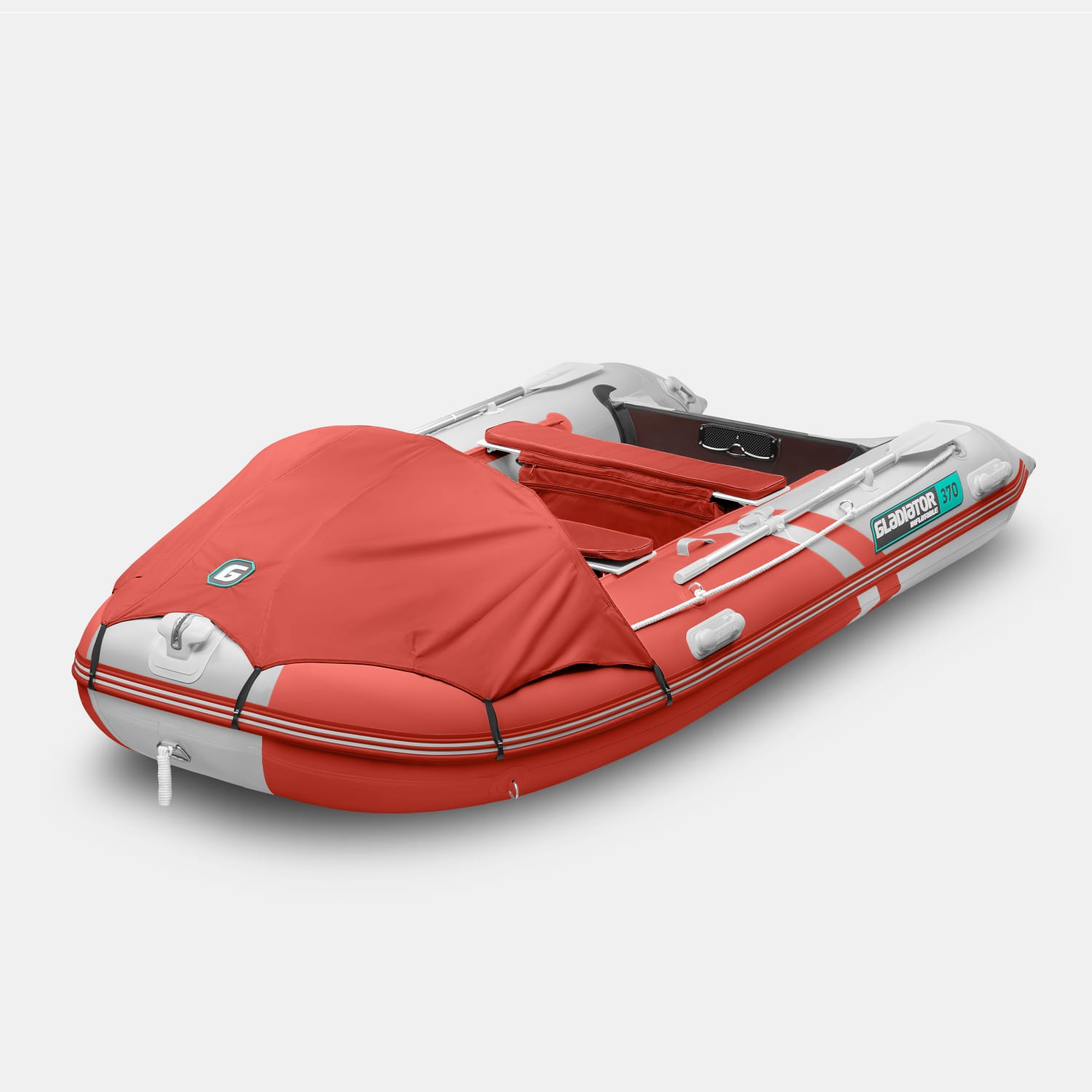 картинка Надувная лодка GLADIATOR C370AL красно-белый 