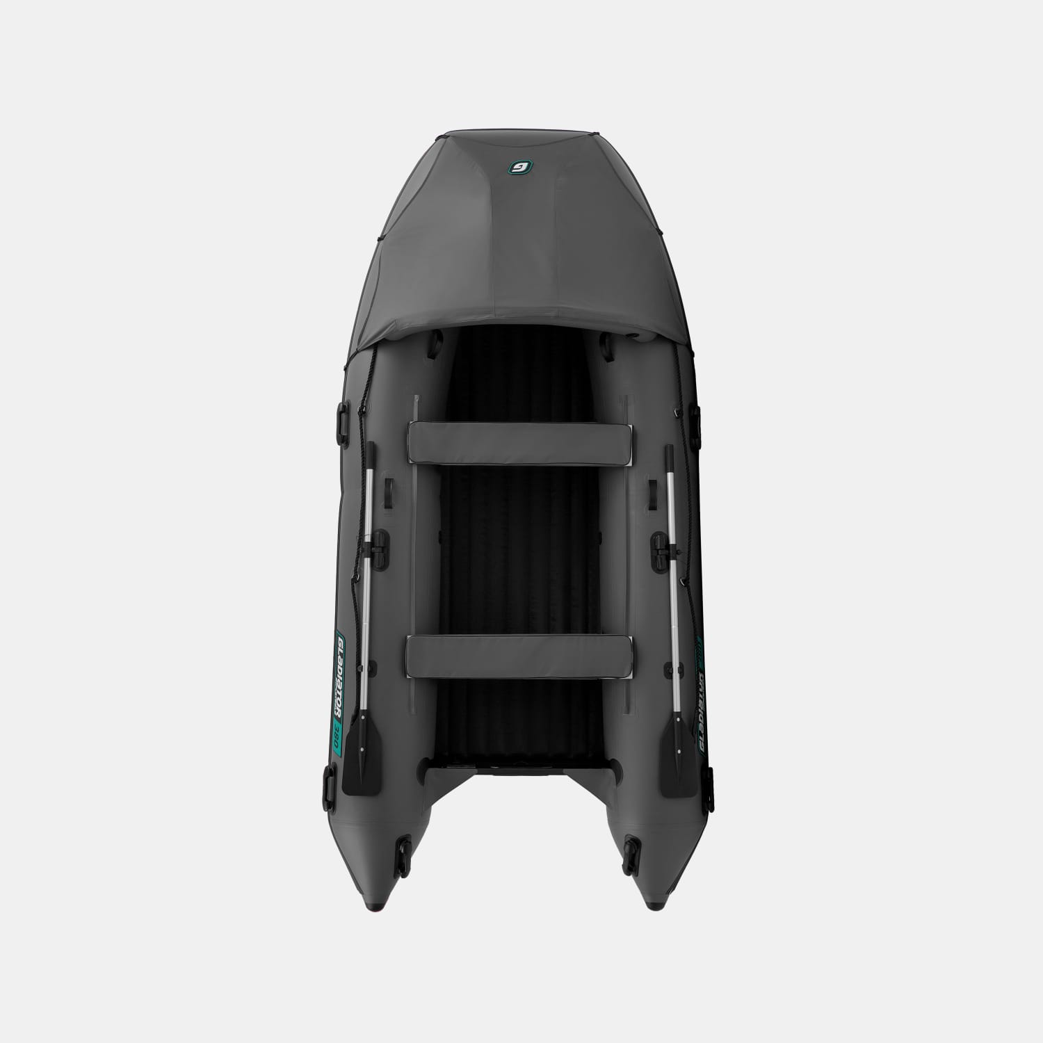 картинка Надувная лодка GLADIATOR E380PRO темносерый 