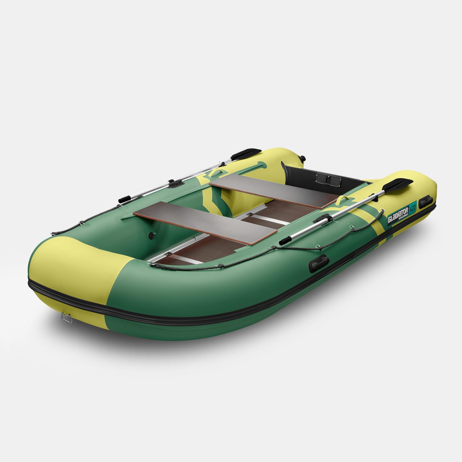 картинка Надувная лодка GLADIATOR B420 зелено-оливковый 