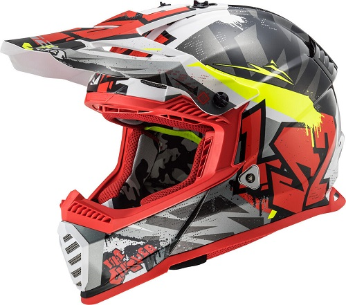 картинка Шлем MX437 FAST CRUSHER (черно-красный, S) от магазина Vezdehod38